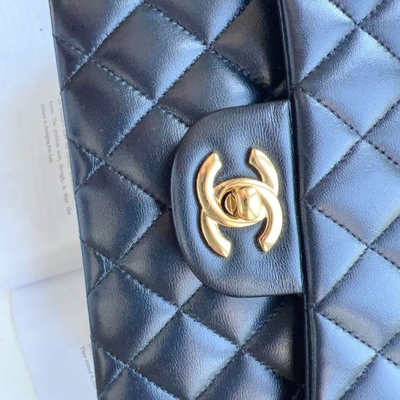 Chanel Lambskin Classic Small Double Flap Bag Black - Picture 7 of 13